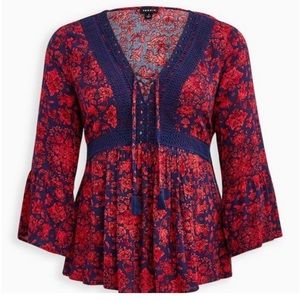 Gorgeous BoHo style‎ blouse